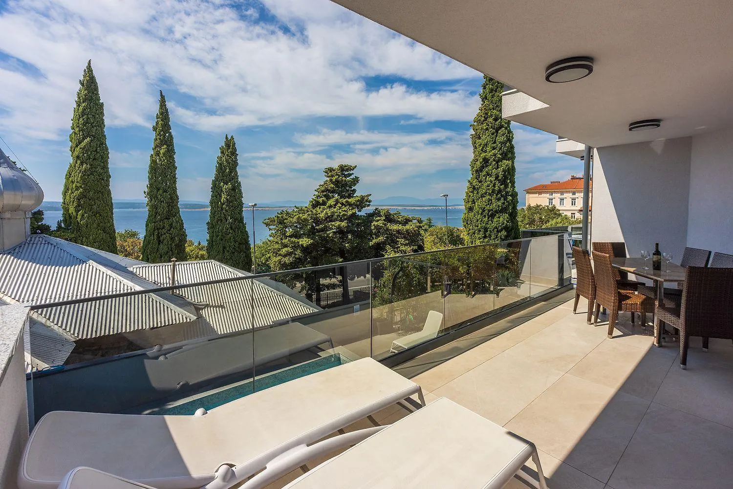 Modernes Apartment 500 Meter Zum Sandstrand Crikvenica